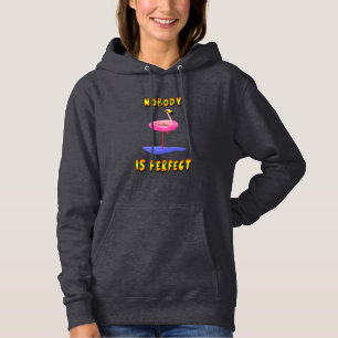 Niemand ist perfekt - Flamingo mit Schwimmring Hoodie