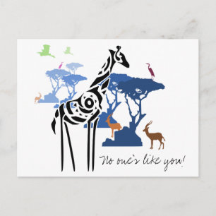 Niemand ist wie du! postkarte