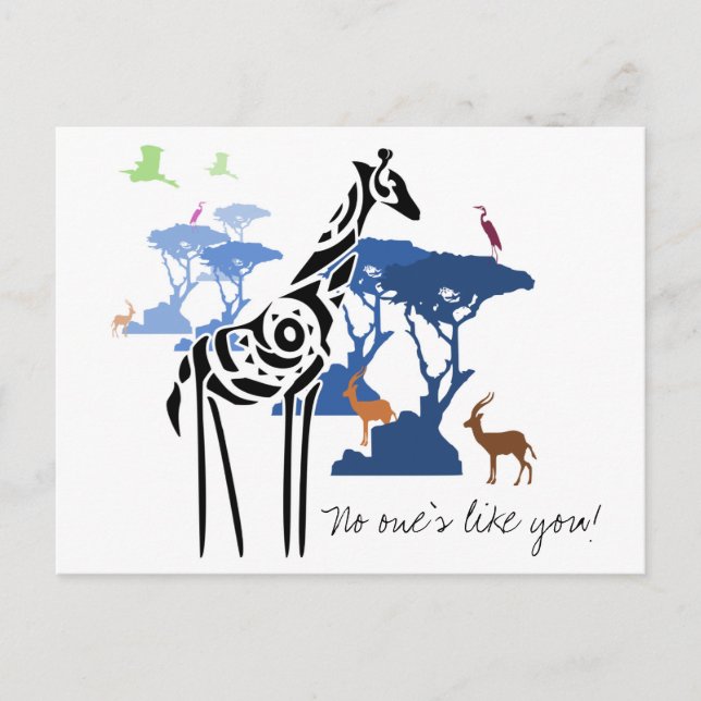 Niemand ist wie du! postkarte (Vorderseite)