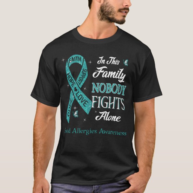Niemand kämpft allein gegen Lebensmittelallergien T-Shirt (Vorderseite)