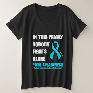 NIEMAND KÄMPFT ALLEIN... PUNKTE GROßE GRÖßE T-Shirt