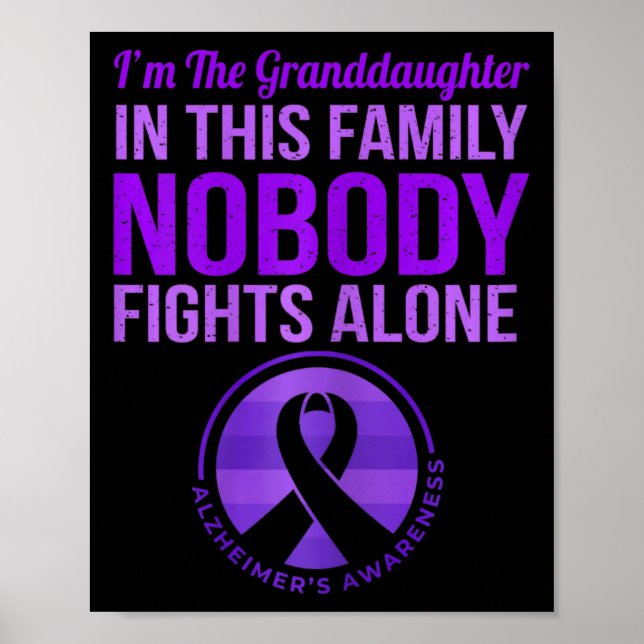 Niemand kämpft allein um Alzheimerheimers Bewussts Poster (Vorne)