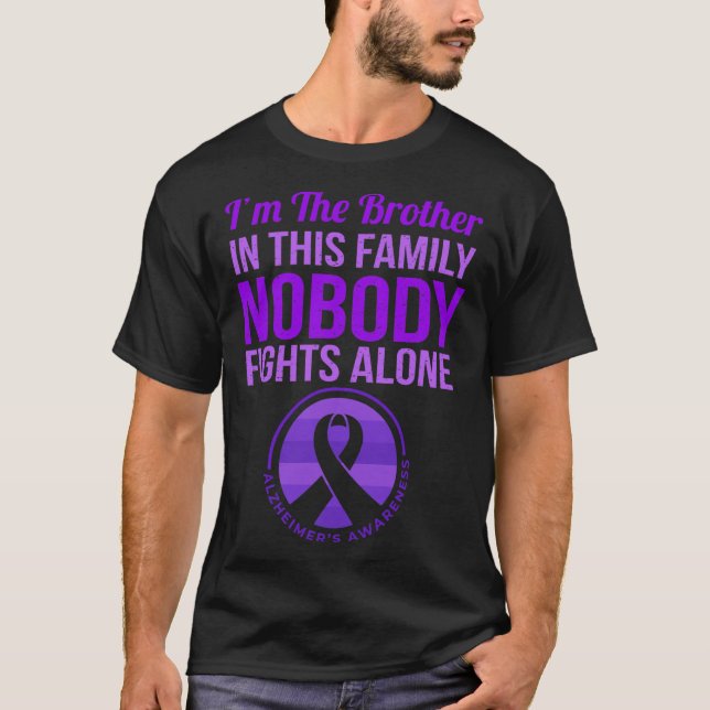 Niemand kämpft allein um Alzheimerheimers Bewussts T-Shirt (Vorderseite)