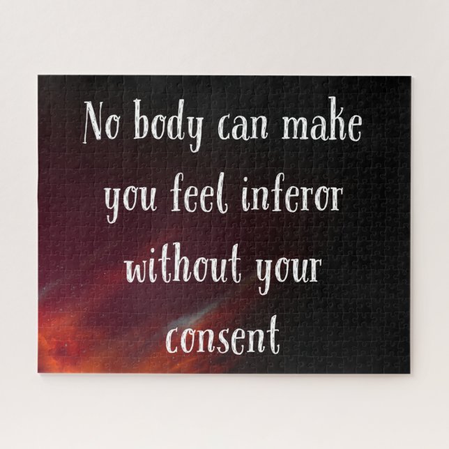 Niemand kann einen dazu bringen, sich zu infeidier (Horizontal)