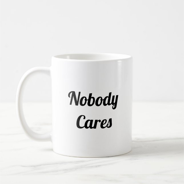 Niemand kümmert sich kaffeetasse (Links)