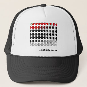 Niemand Kümmert Sich Lustige Ball Cap Trucker Mütz Truckerkappe