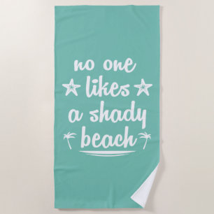 Niemand mag einen schattigen Strand Strandtuch