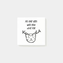 "Niemand sieht, für wen Sie stimmen."