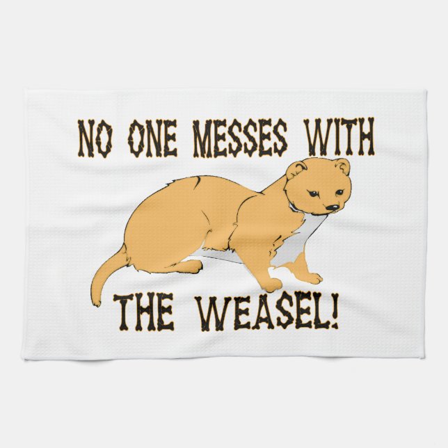 Niemand verwirrt mit dem Weasel Handtuch (Horizontal)