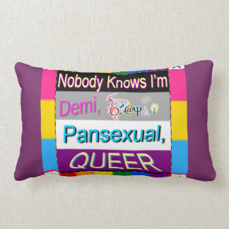 Niemand weiß, dass ich Demi Sapio Pansexual QUE bi Lendenkissen