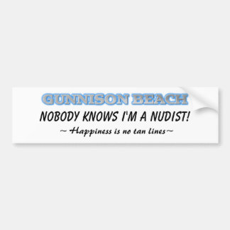 Niemand weiß, dass ich ein Nudist bin! Autoaufkleber