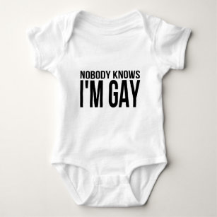 Niemand weiß, dass ich homosexuell bin baby strampler