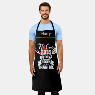 Niemand würzt sein Fleisch besser Lustiges BBQ-Gri Schürze