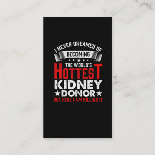 Niere Spenderorgan Transplantattherapie Operation  Visitenkarte