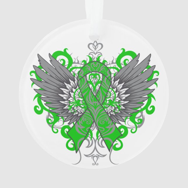 Nieren-Krebs-coole Bewusstseins-Flügel Ornament (Rückseite)