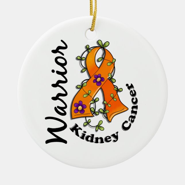 Nieren-Krebs-Krieger 15 Keramikornament (Vorne)
