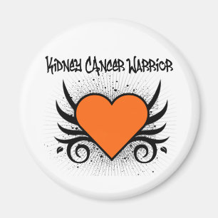 Nieren-Krebs-Kriegers-Herz Magnet