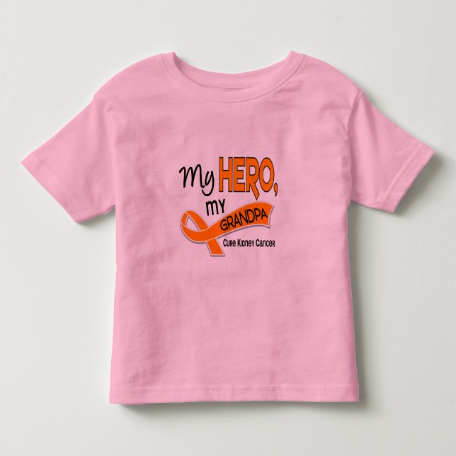Nieren-Krebs MEIN HELD MEIN GROSSVATER 42 Kleinkind T-shirt (Vorderseite)