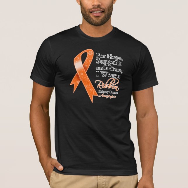 Nieren-Krebs-Stützhoffnungs-Bewusstsein T-Shirt (Vorderseite)
