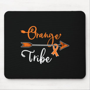Nieren-Leukämie-Krebs-Bewusstsein Orange Schleife Mousepad