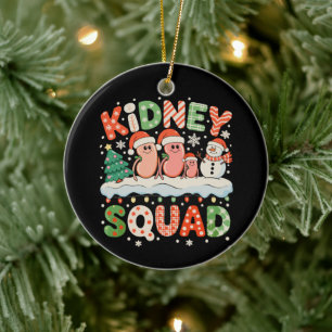 Nieren-Team Dialyse-Krankenschwester Weihnachten X Keramik Ornament