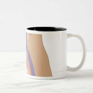 Nieren-Transplantation Zweifarbige Tasse