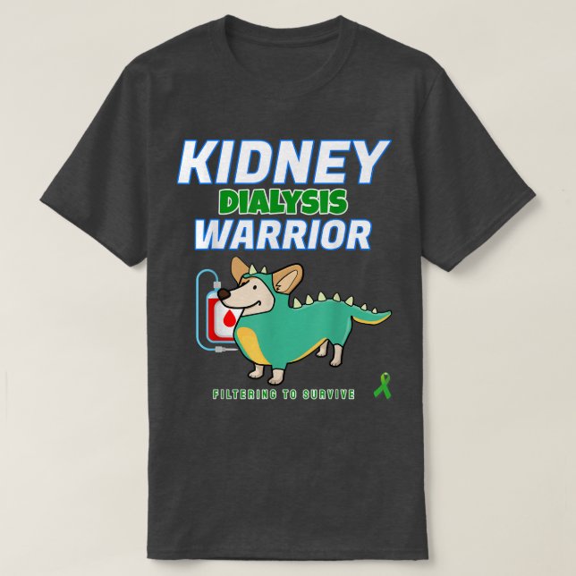 Nierendialysekrieger Hämodialyse Peritonealpa T-Shirt (Design vorne)