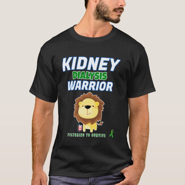 Nierendialysekrieger Hämodialysepatientin T-Shirt (Vorderseite)