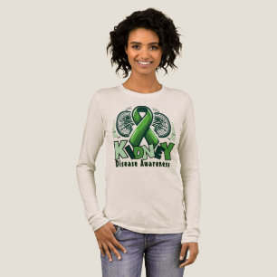 Nierenerkrankung-Bewusstsein – Grüne Schleife T-Sh Tri-Blend Shirt