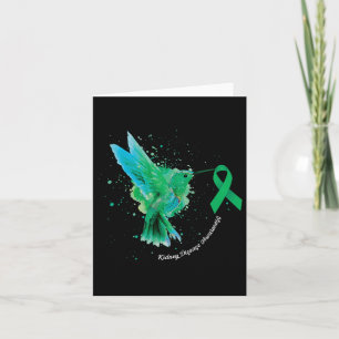 Nierenerkrankung Bewusstsein Sonnenblume Hummingbi Karte