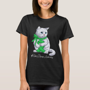 Nierenerkrankung Bewusstseinsmonat Grüne Schleife T-Shirt