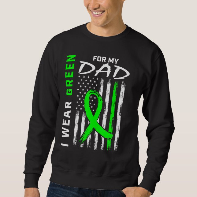 Nierenerkrankung Grüner Vater Hirnhautentzündung Sweatshirt (Vorderseite)