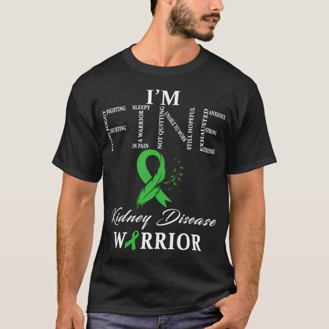 Nierenerkrankung Krieger T-Shirt (Vorderseite)