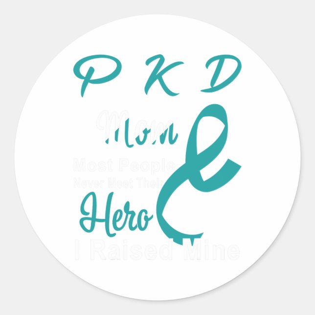 Nierenerkrankung Pkd Bewusstseinsbildung Mama Unte Runder Aufkleber (Vorderseite)