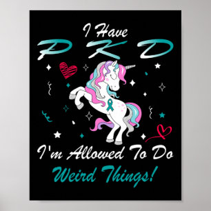 Nierenerkrankung Pkd Sensibilisierung für Unicorn  Poster