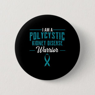 Nierenerkrankung Pkd Warrior Pckd Bewusstsein Aqua Button