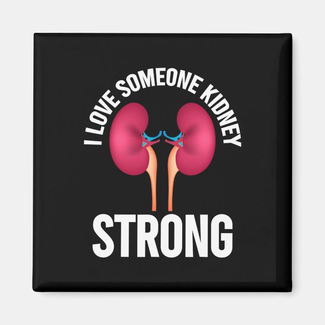 Nierenerkrankung Shirt Magnet (Vorne)