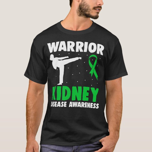 Nierenerkrankung Warrior Dialyse Nephritis Organ t T-Shirt (Vorderseite)