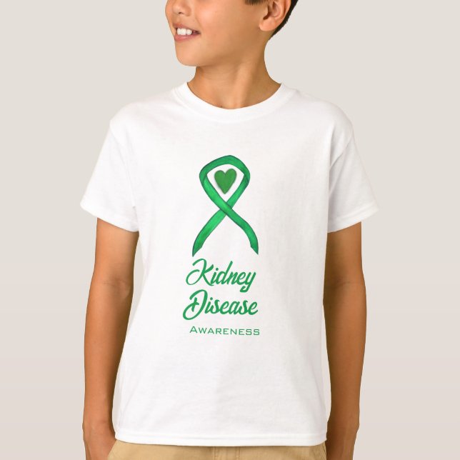 Nierenerkrankungen Sensibilisierungskampagne Kunst T-Shirt (Vorderseite)
