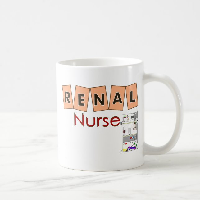 Nierenkrankenschwester Fresenius Maschinen-Entwurf Kaffeetasse (Rechts)