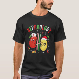 Nierenkrankenschwester Weihnachten Santa Hut Niere T-Shirt