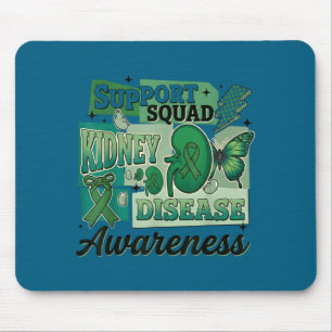 Nierenkrankheit Bewusstsein Unterstützer-Team Mousepad