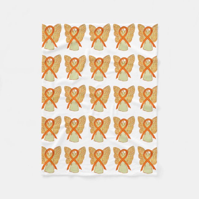 Nierenkrebs-Bewusstsein Ribbon weiche Fleece Blank (Vorderseite)
