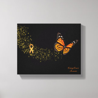 Nierenkrebs-Butterfly Leinwanddruck