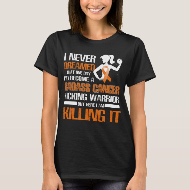 Nierenkrebs, die Kriegerinnen treten T-Shirt (Vorderseite)