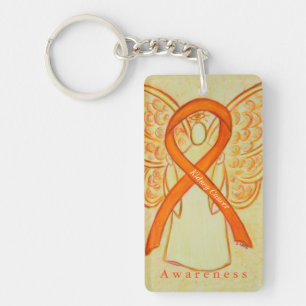 Nierenkrebs Engel Awareness Ribbon Schlüsselanhäng Schlüsselanhänger