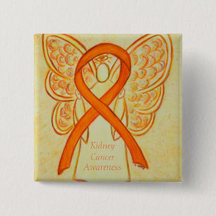 Nierenkrebs Engel Sensibilisierungsband Custom But Button
