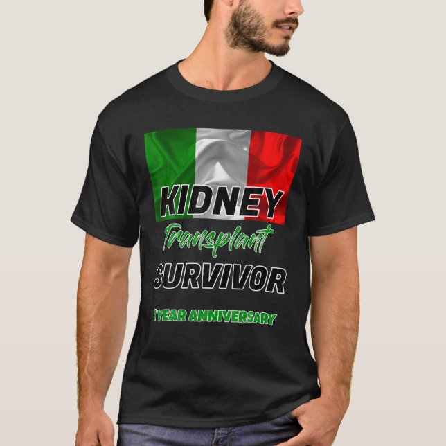 Nierentransplantation Erster Jahrestag 1 Jahr Surv T-Shirt (Vorderseite)
