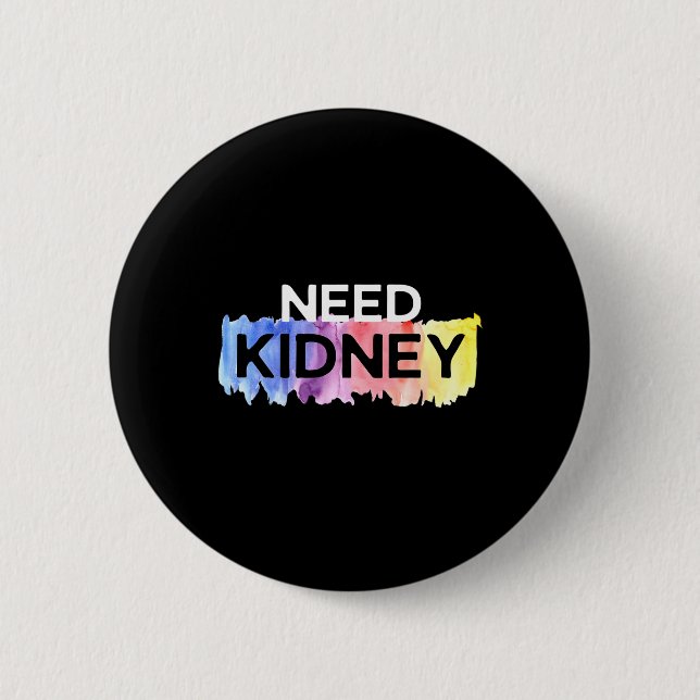 Nierentransplantation Niereninsuffizienz Bewusstse Button (Vorderseite)