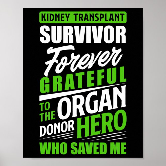 Nierentransplantation Organtransplantation Niere S Poster (Vorne)